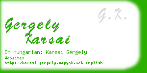 gergely karsai business card